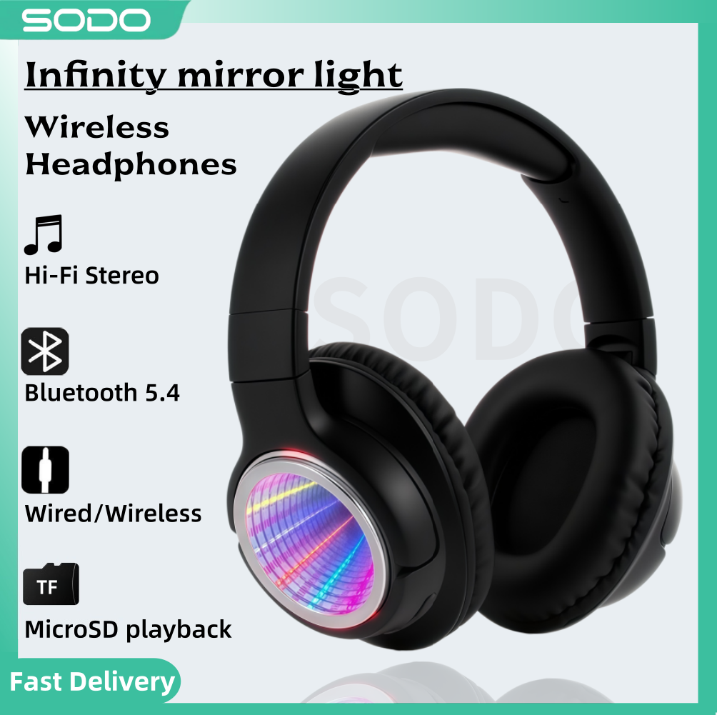 Anc Wireless Over Ear Headphones - SODO SD1161 Bluetooth Headphones Abyss Light