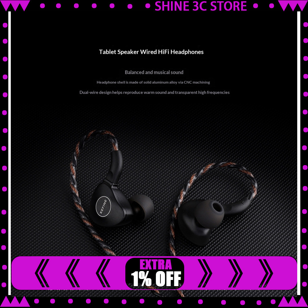 Planar Magnetic Iem Earphones - KEFINE Klanar 14.5mm Planar Magnetic Driver