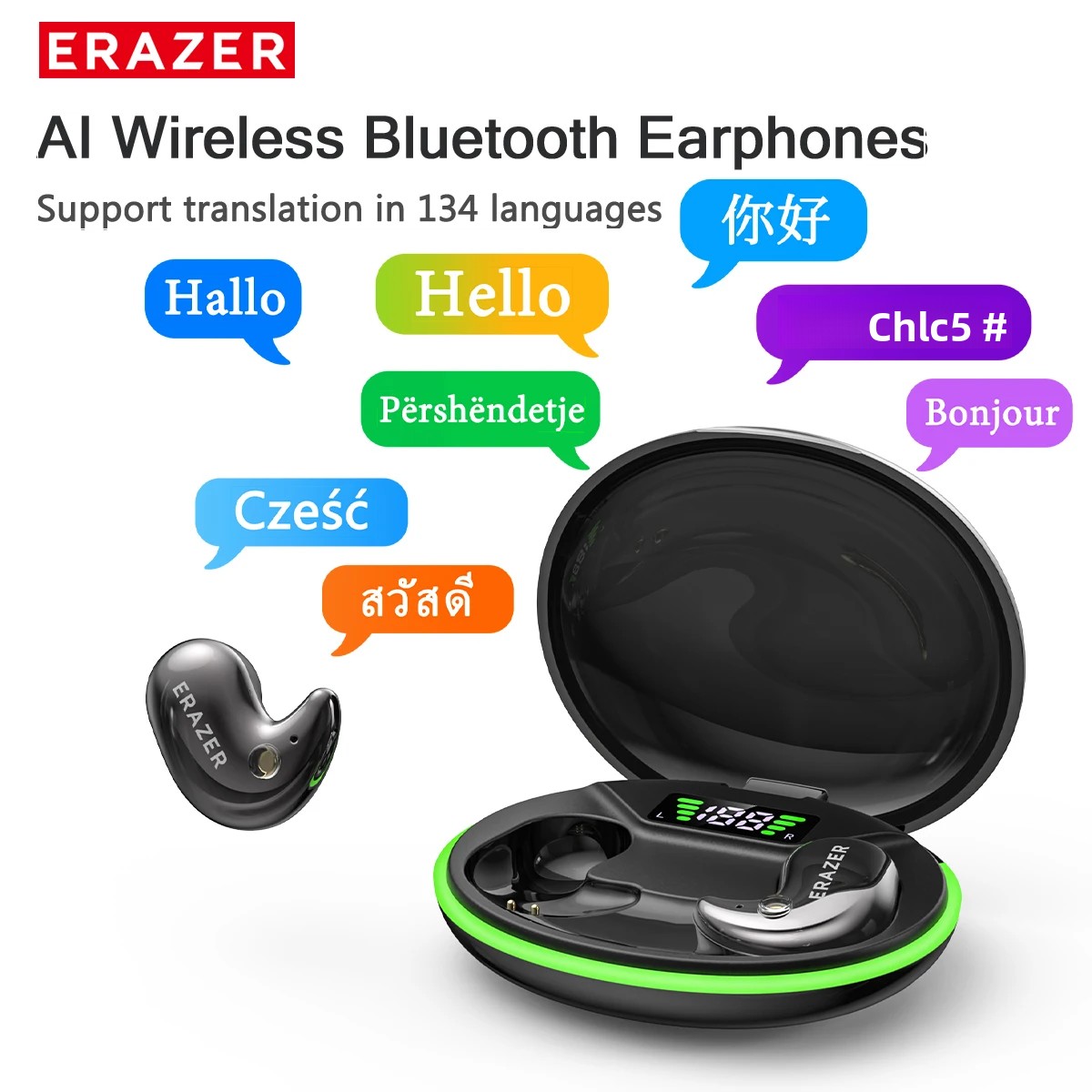 Type C Wired Earphones With Mic - EARZER XF58 In-Ear Bluetooth Headphones With