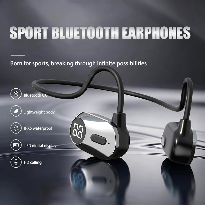 Bone Conduction Running Headphones - Non-In-Ear Sports and Running Bluetooth Headphones