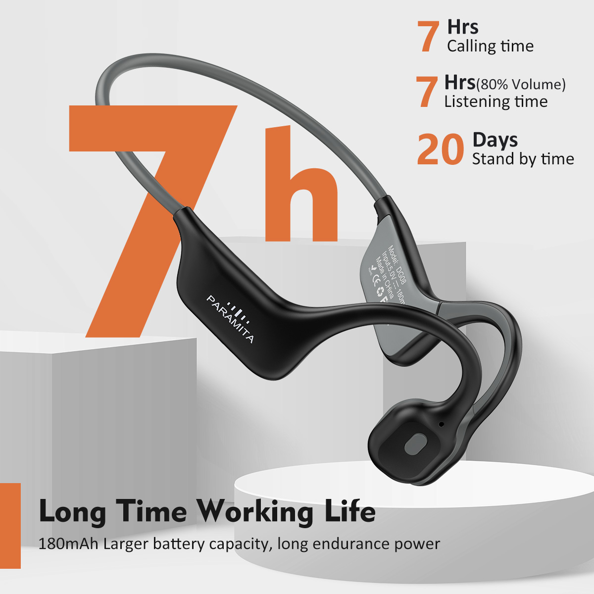 Bone Conduction Running Headphones - 2024 Classic DG08 Bone Conduction Headphone