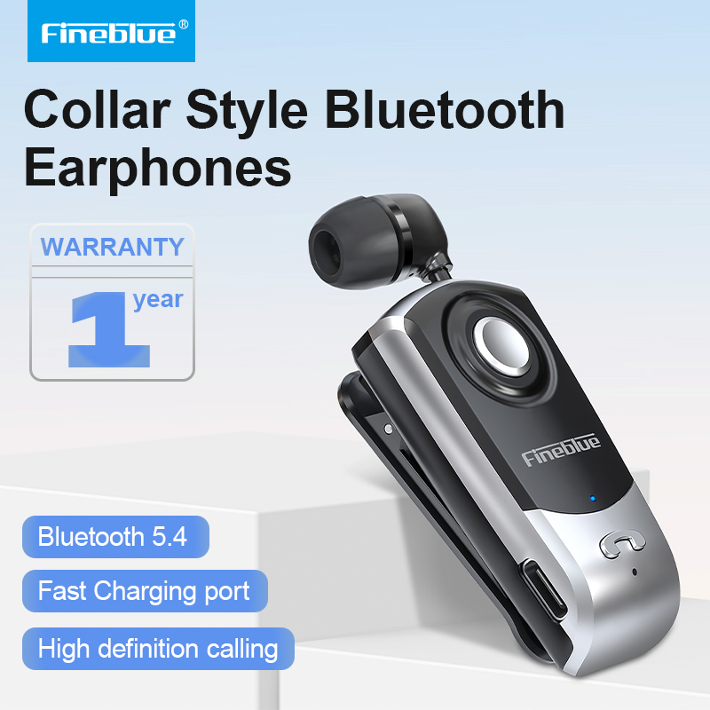 Type C Wired Earphones With Mic - Fineblue F960 Wireless Bluetooth Headset Ears