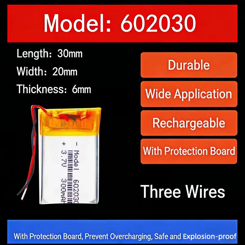 3.7V 300mAh 602030 Lithium Bat - огляд і ціна Smartwatches
