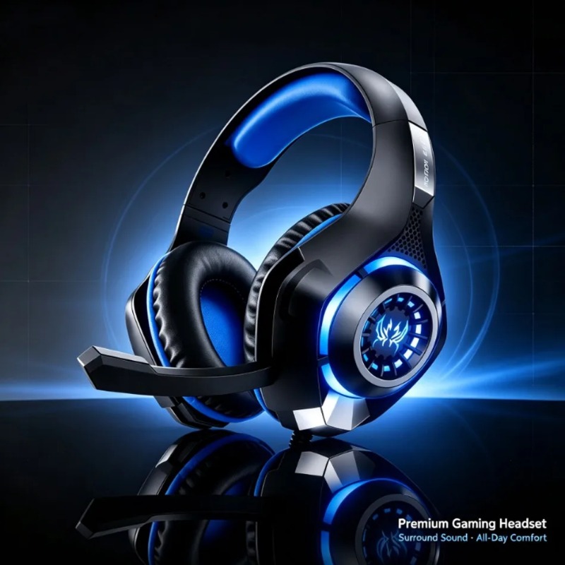 Wired Gaming Headset Over Ear  - огляд і ціна Gaming Headset With Mic Rgb