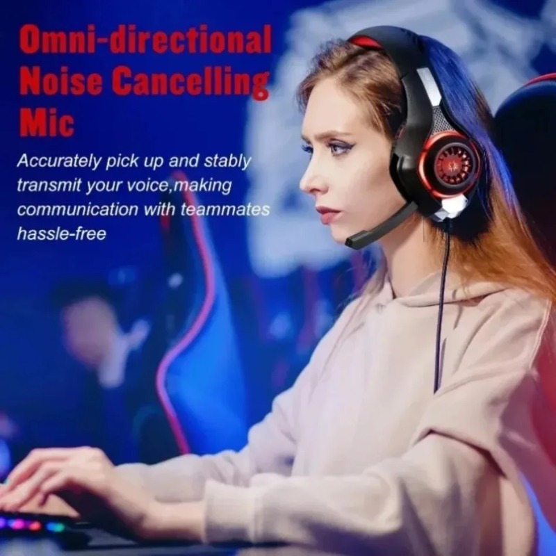 Wired Gaming Headset Over Ear  - огляд і ціна Gaming Headset With Mic Rgb