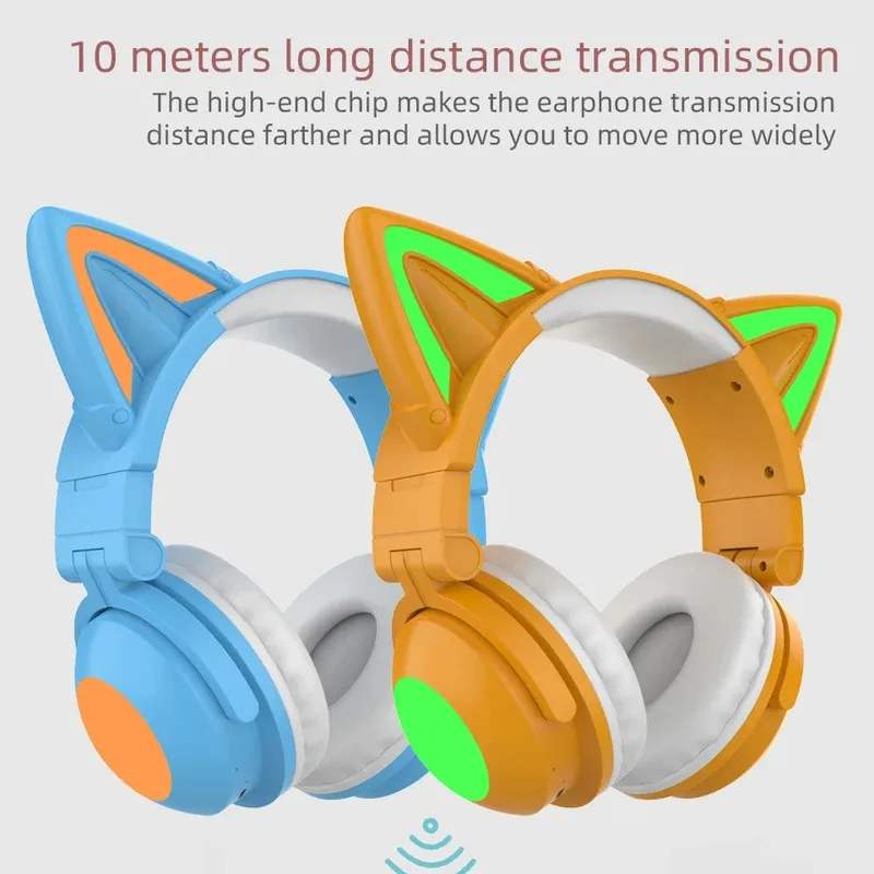 ZW068 LED Light Cat Ears Heads - огляд і ціна Cat Ear Bluetooth Headset Led