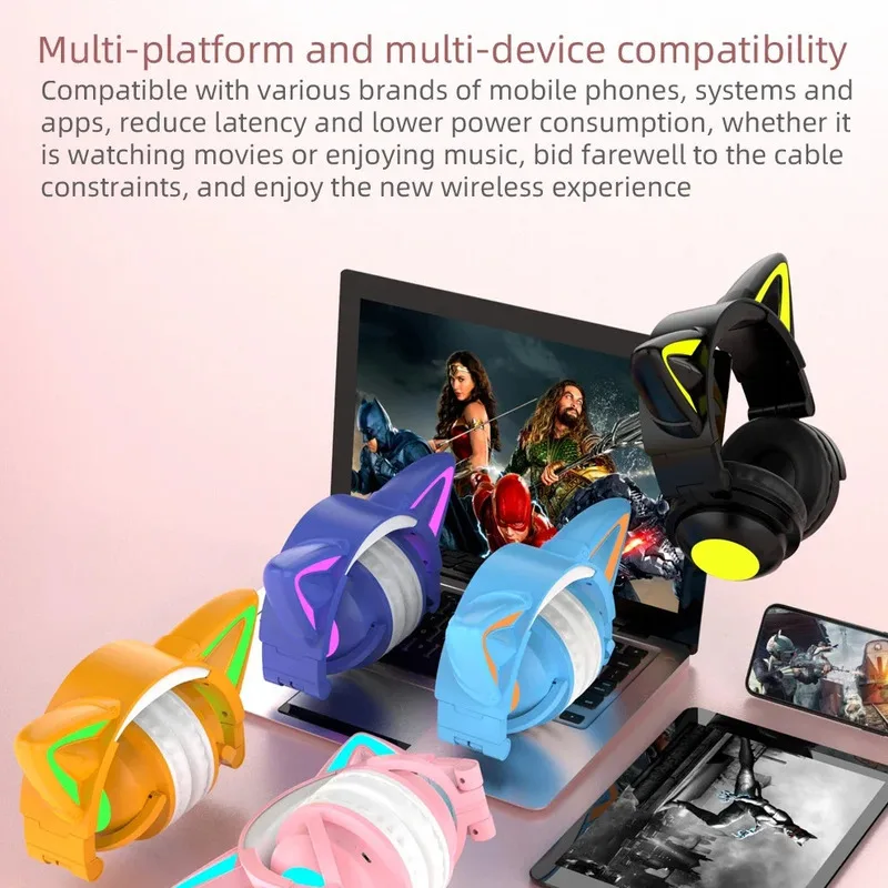 ZW068 LED Light Cat Ears Heads - огляд і ціна Cat Ear Bluetooth Headset Led
