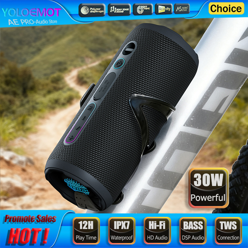 30W Portable Bluetooth Speaker - огляд і ціна Portable Bluetooth Speaker Waterproof Ipx7
