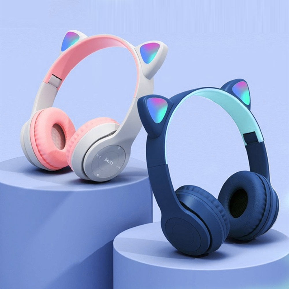 Flash Light Cute Cat Ears Wire - огляд і ціна Cat Ear Bluetooth Headset Led