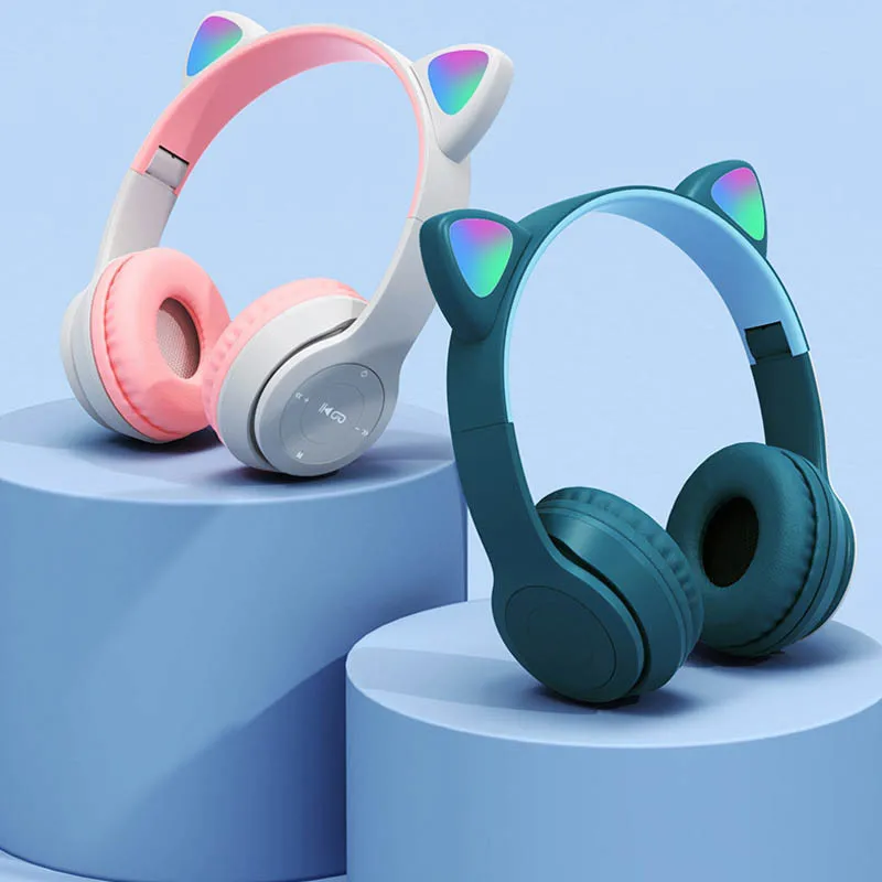 Cute Cat Ear Bluetooth Compati - огляд і ціна Cat Ear Bluetooth Headset Led