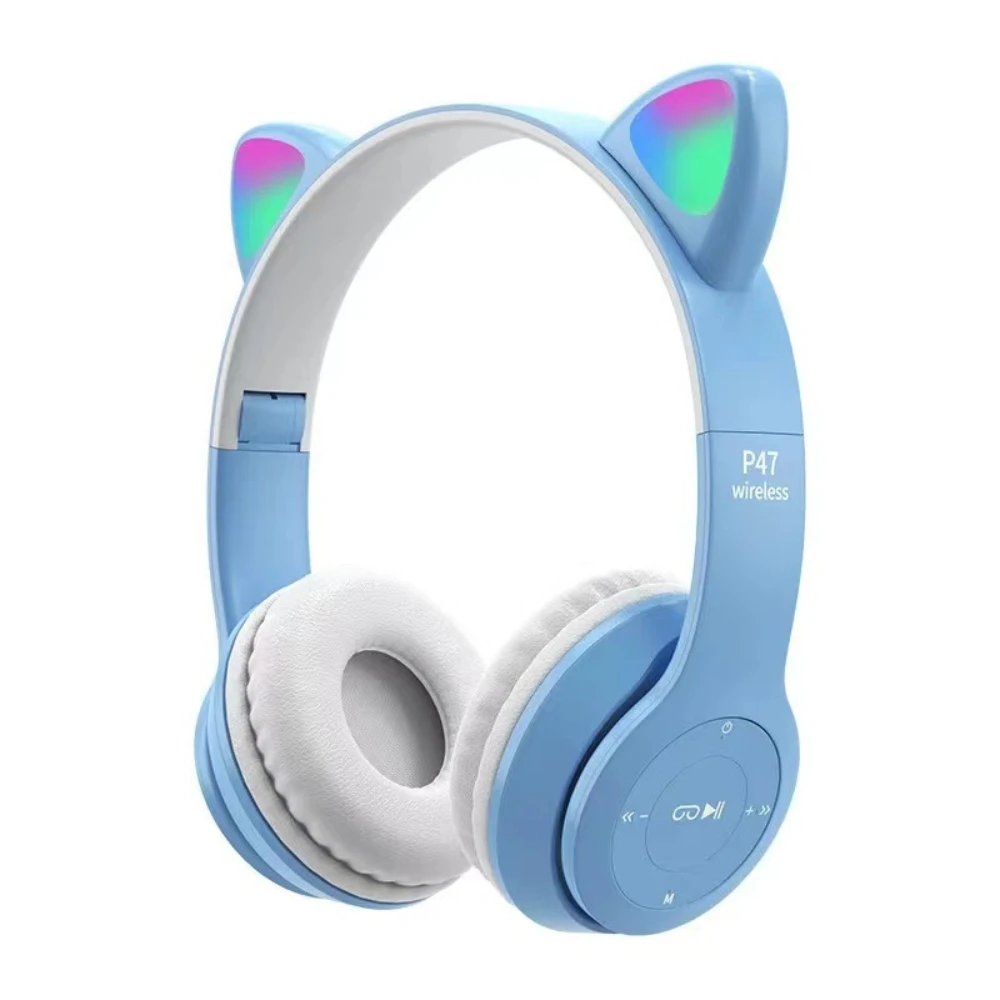 Cute Cat Ear Bluetooth Compati - огляд і ціна Cat Ear Bluetooth Headset Led