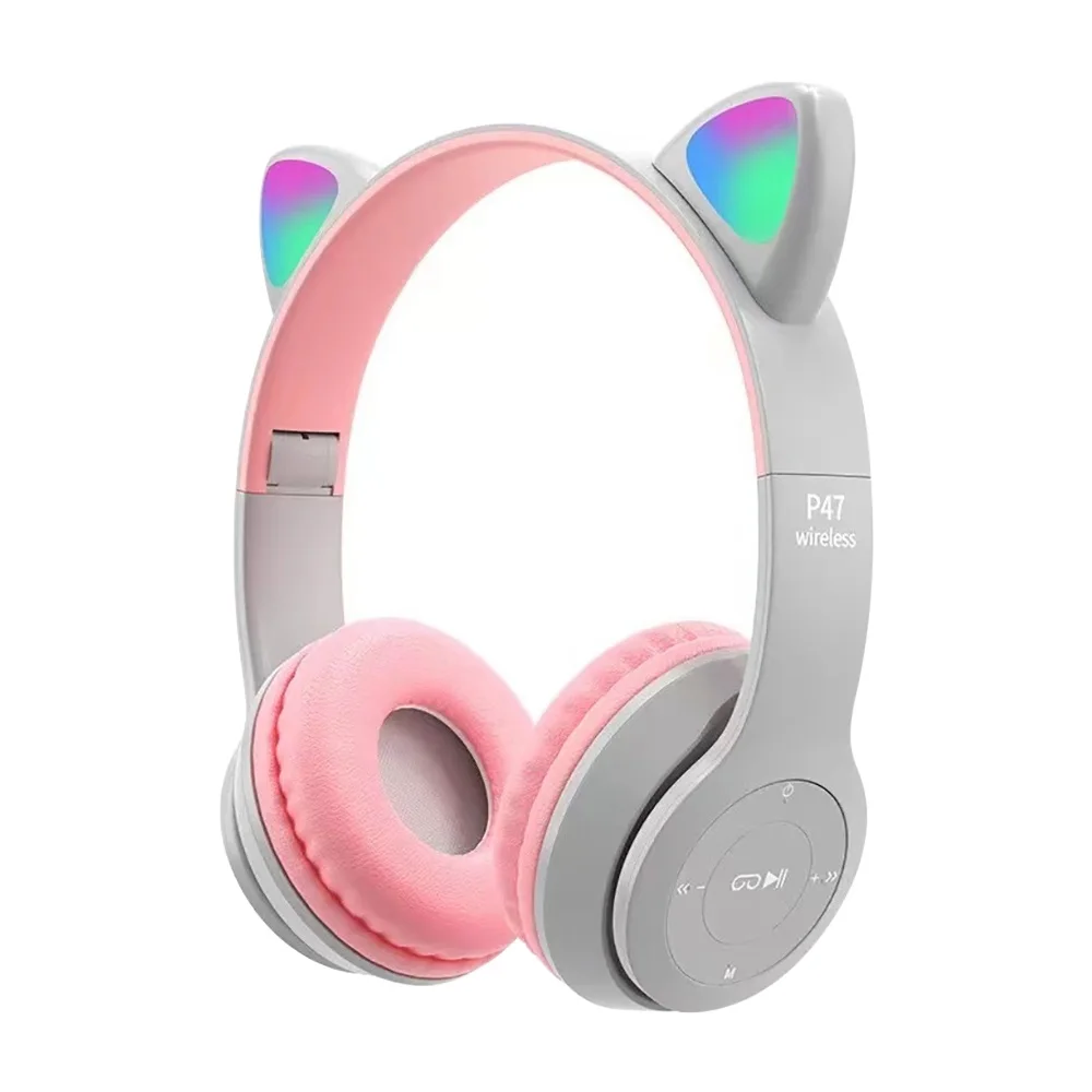 Cute Cat Ear Bluetooth Compati - огляд і ціна Cat Ear Bluetooth Headset Led