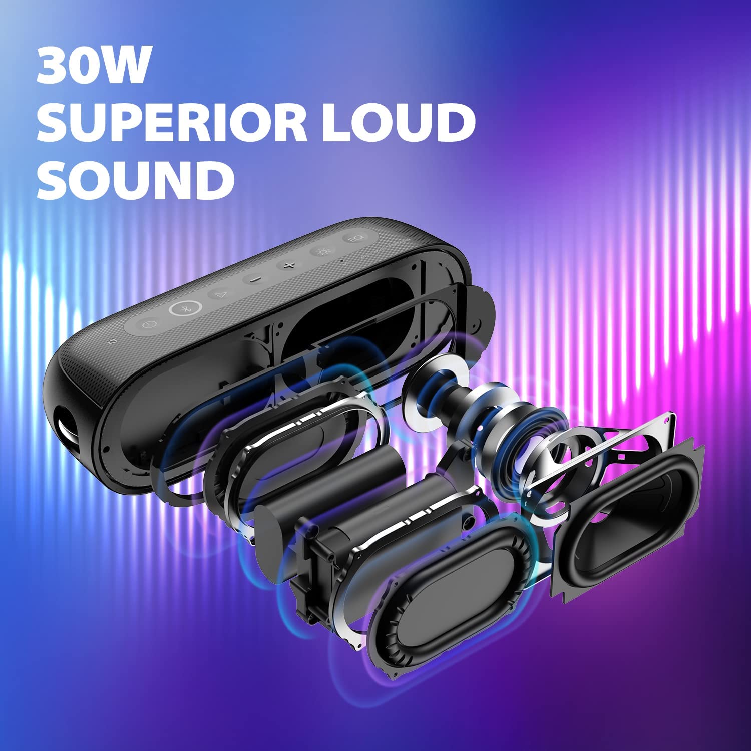 Tribit 30W Outdoor Portable Sp - огляд і ціна Portable Bluetooth Speaker Waterproof Ipx7