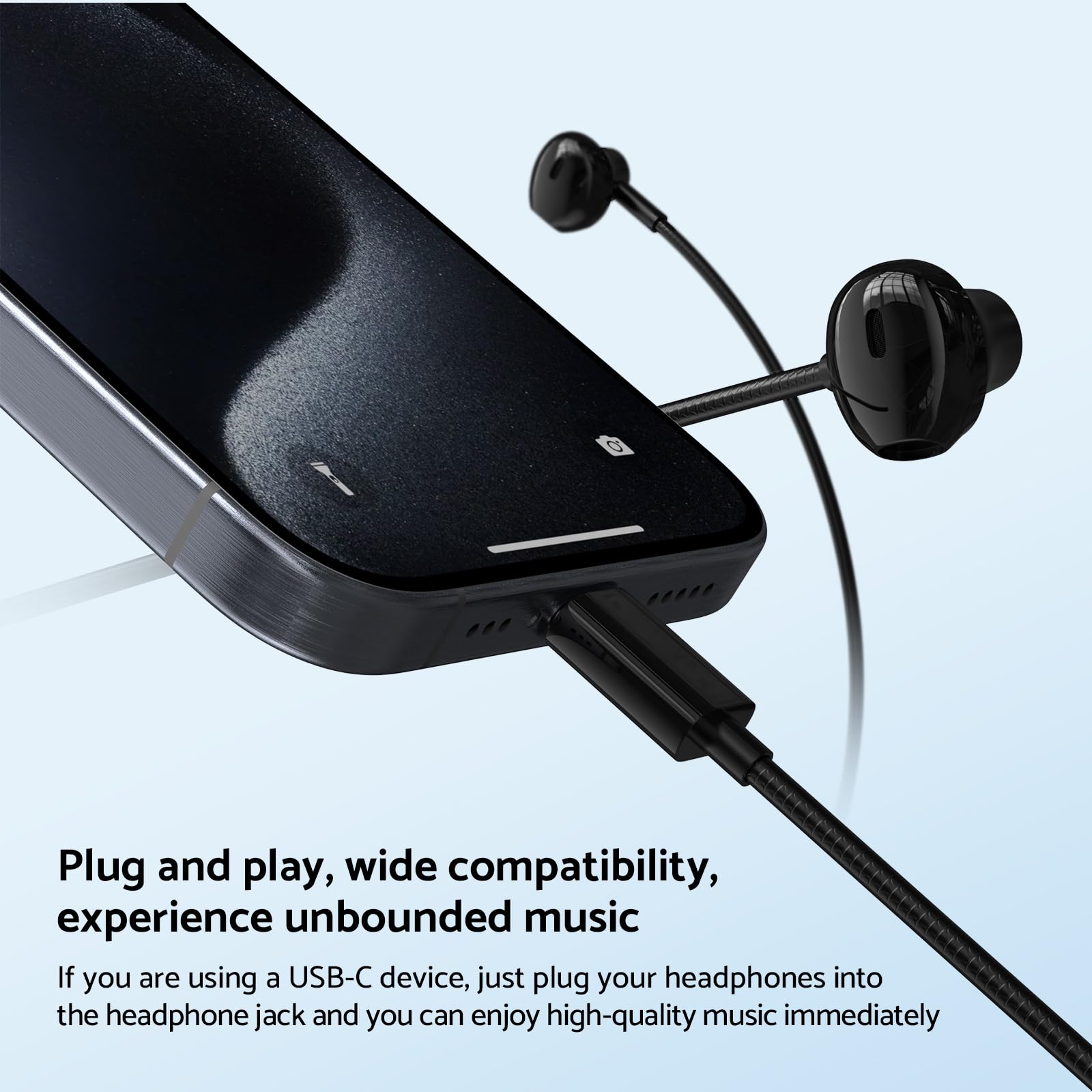 9D Bass Stereo Type C and 3.5m - огляд і ціна Type C Wired Earphones With Mic