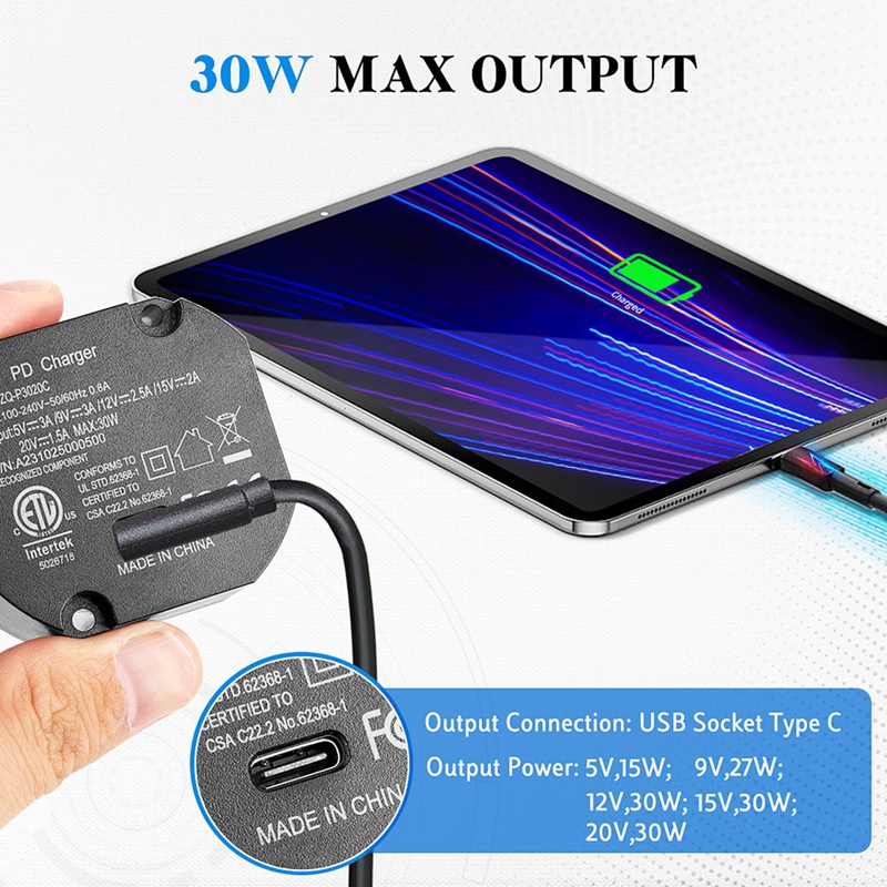 AC to USB C Adapter Flush Wall - огляд і ціна Tablets