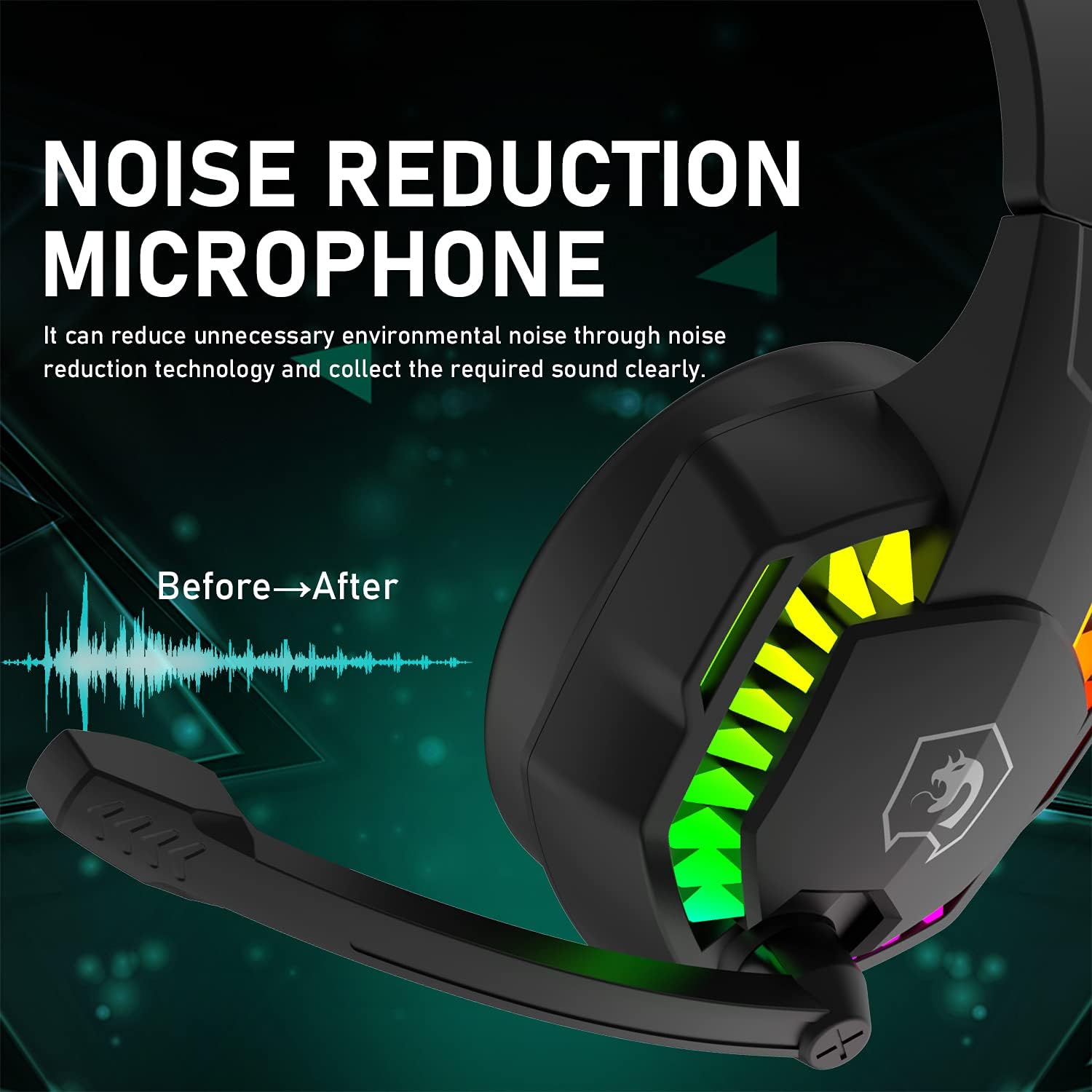 MAMBASNAKE CY907 Wired Gaming  - огляд і ціна Gaming Headset With Mic Rgb