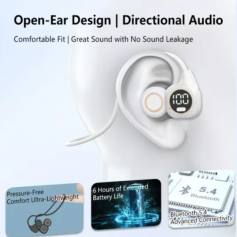 Bone Conduction Bluetooth Earb - огляд і ціна Anc Wireless Over Ear Headphones