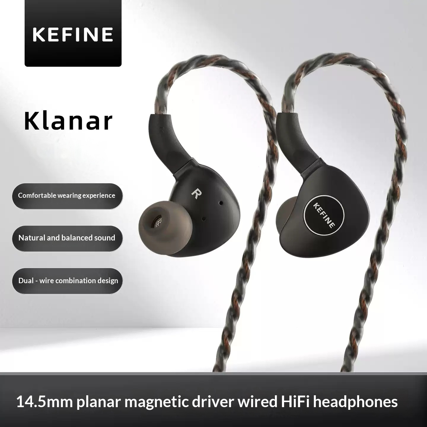 KEFINE Klanar 14.5mm Planar Ma - огляд і ціна Planar Magnetic Iem Earphones