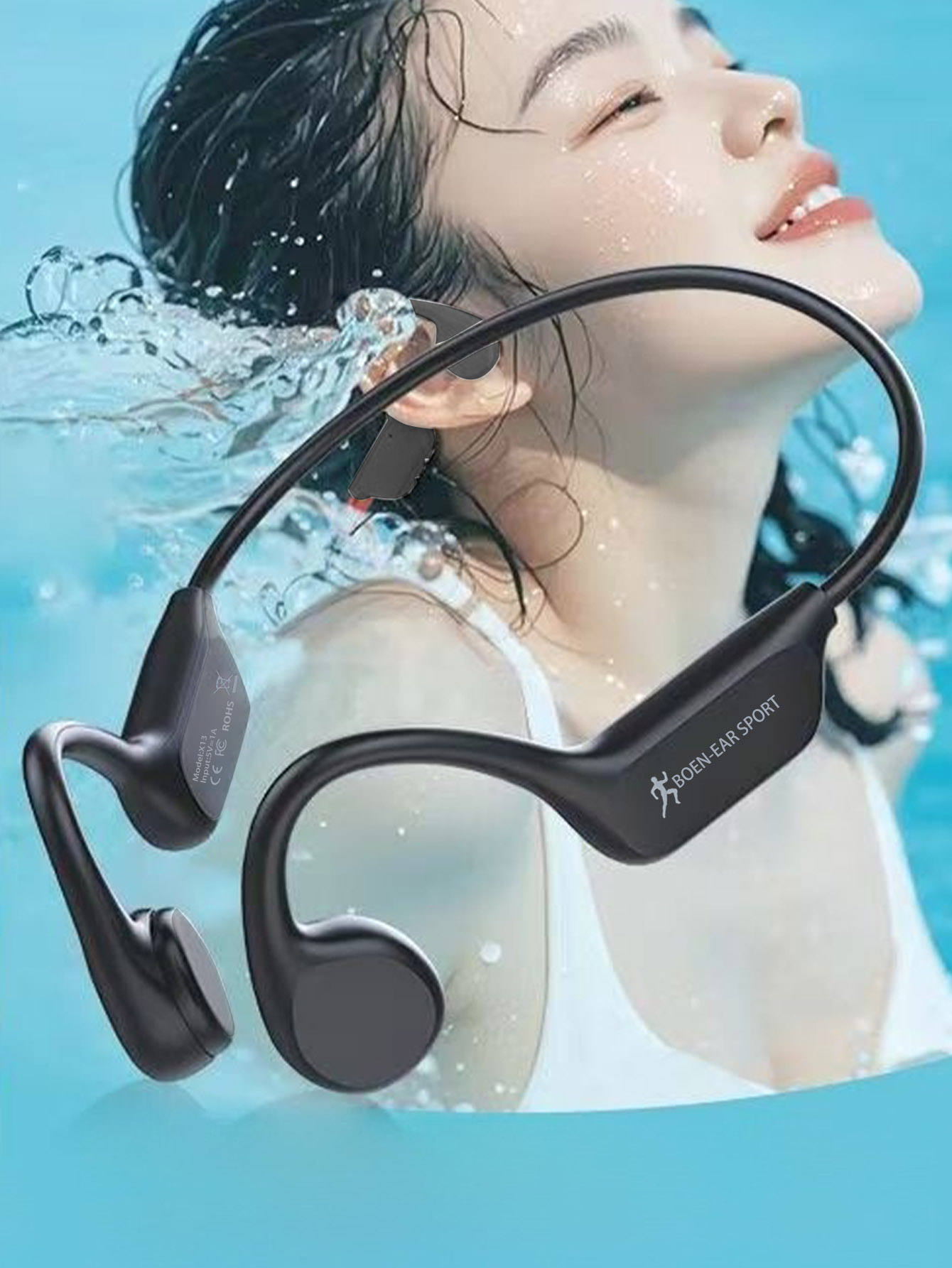 Open Ear Bone Conduction Bluet - огляд і ціна Bone Conduction Running Headphones