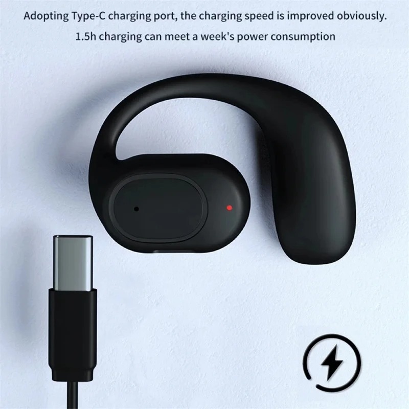 Single One Ear Hook Bone Condu - огляд і ціна Open Ear Air Conduction Headphones