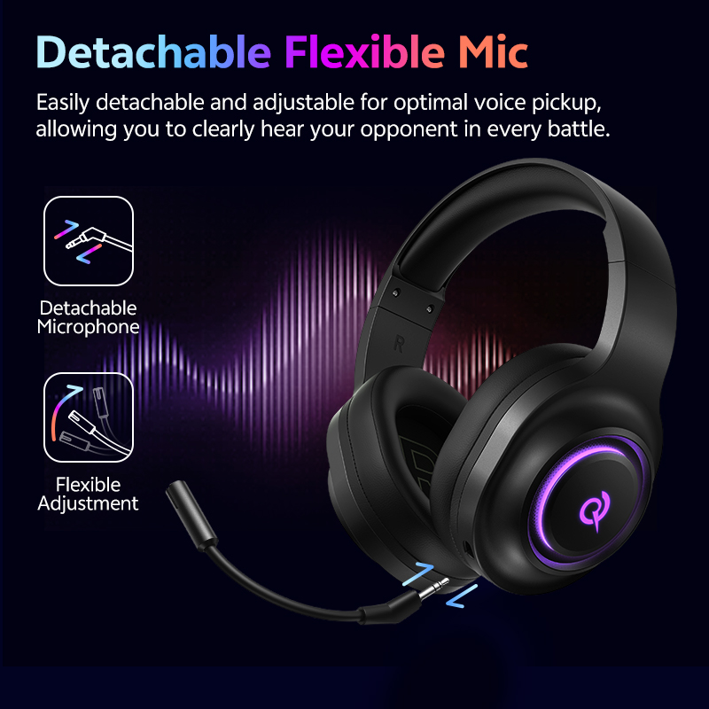 QCY Heroad V200 Gaming Headset - огляд і ціна Gaming Headset With Mic Rgb