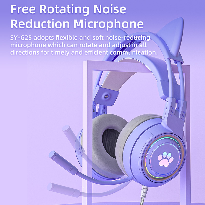 2026 New RGB Cat Ear Bluetooth - огляд і ціна Gaming Headset With Mic Rgb