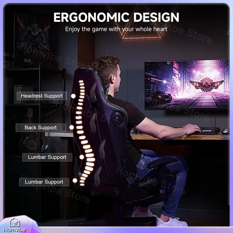 Ergonomic Gaming Chair with Bl - огляд і ціна Speakers