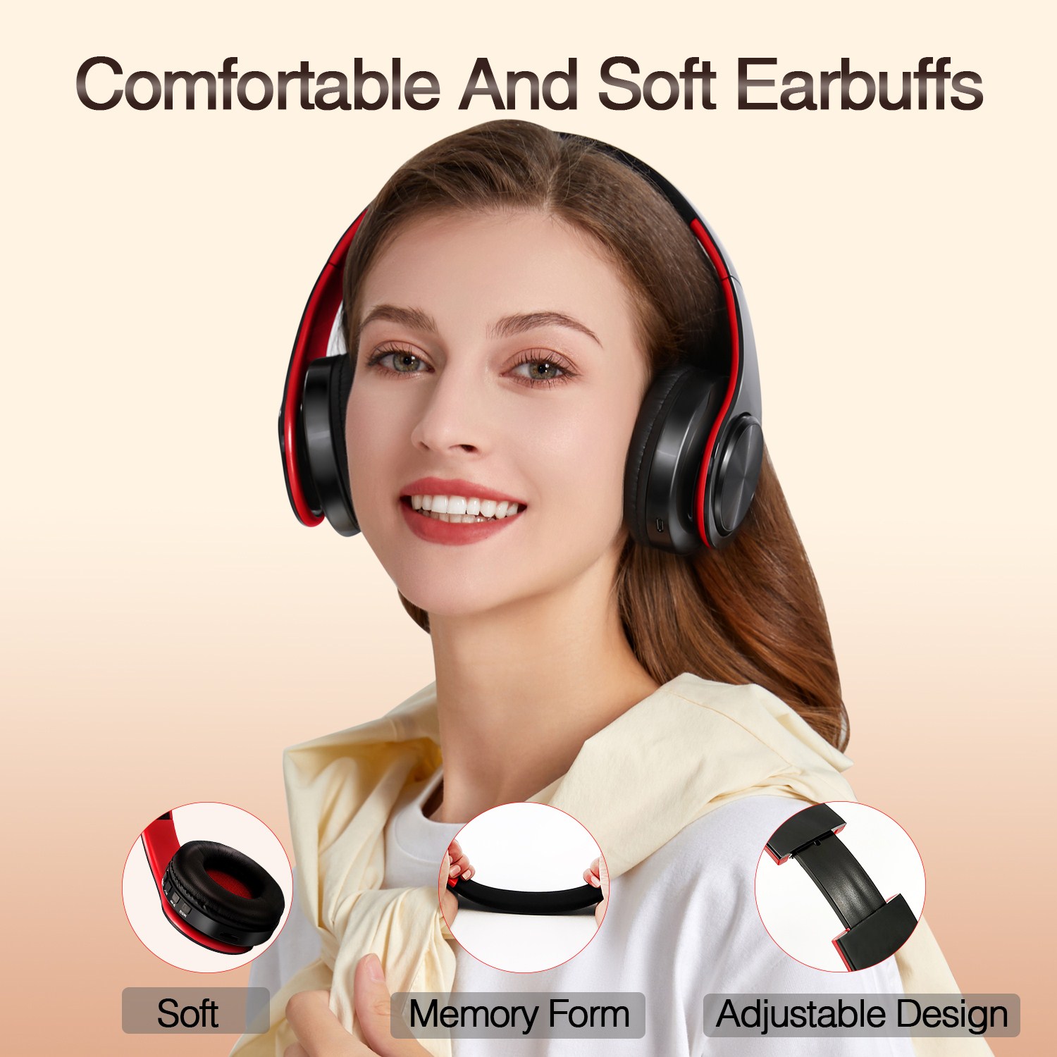 CATASSU Earphone Bluetooth Hea - огляд і ціна Anc Wireless Over Ear Headphones