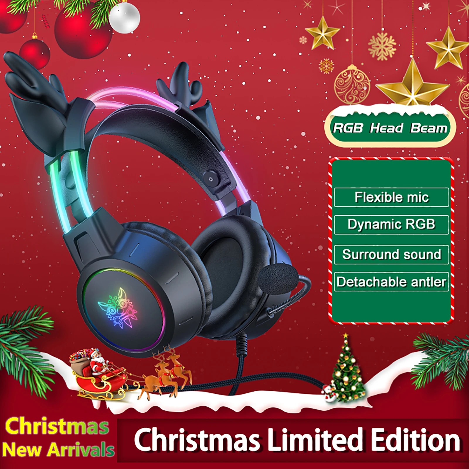 ONIKUMA Gaming Headset for 202 - огляд і ціна Gaming Headset With Mic Rgb