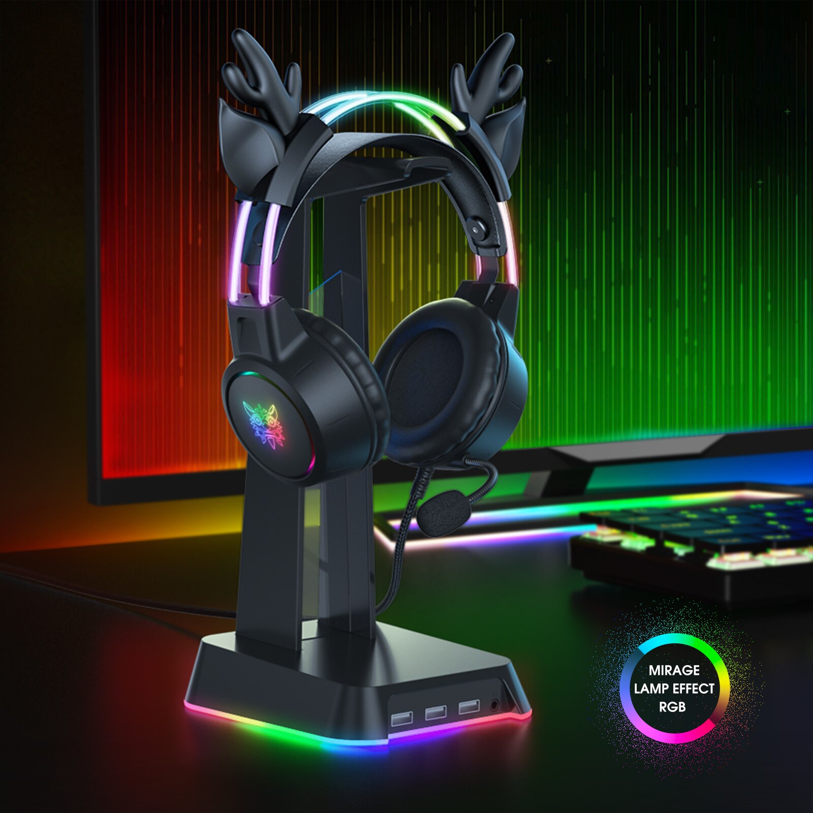 ONIKUMA Gaming Headset for 202 - огляд і ціна Gaming Headset With Mic Rgb