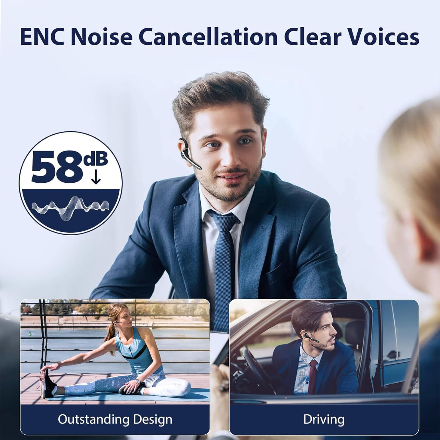 Wireless Headset Single-Ear Bl - огляд і ціна Open Ear Air Conduction Headphones