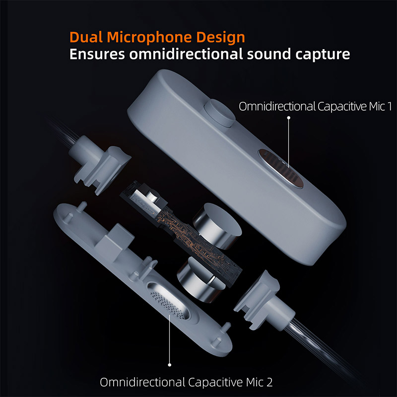 NEW KZ M2 Dual Microphone silv - огляд і ціна Type C Wired Earphones With Mic