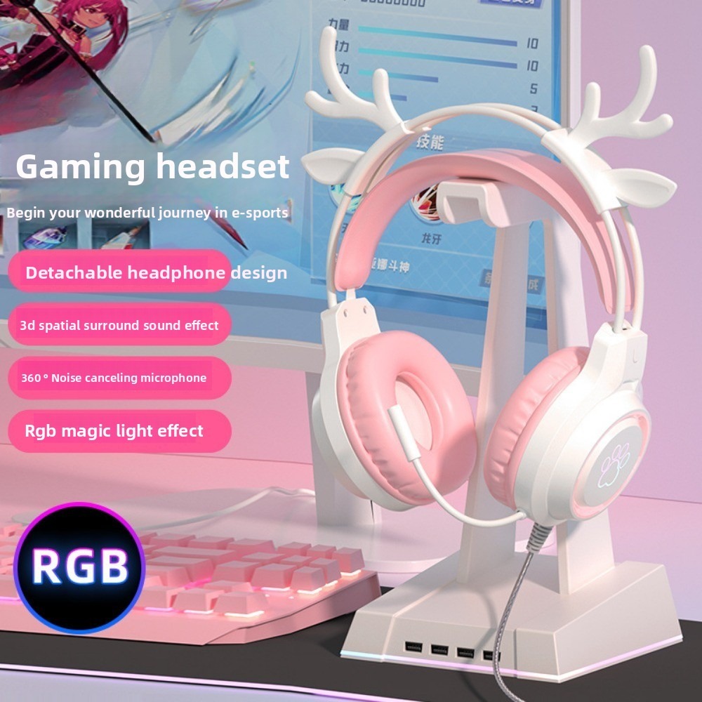 RGB Gaming Earphones with High - огляд і ціна Gaming Headset With Mic Rgb