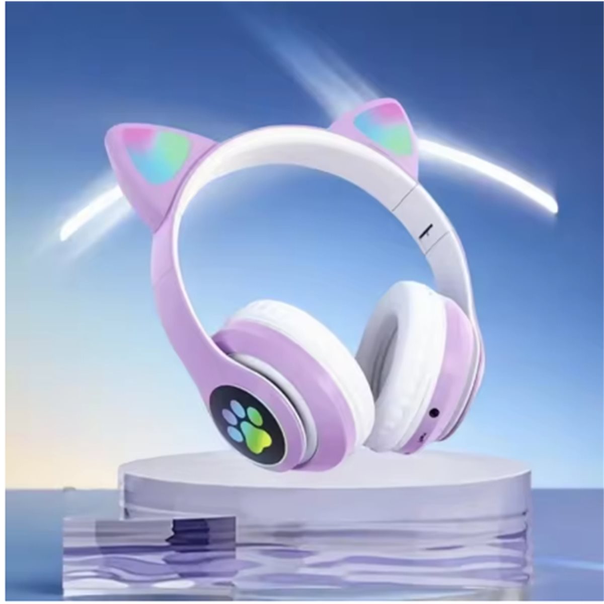 DT75BG Cute Cat Ear Bluetooth  - огляд і ціна Cat Ear Bluetooth Headset Led