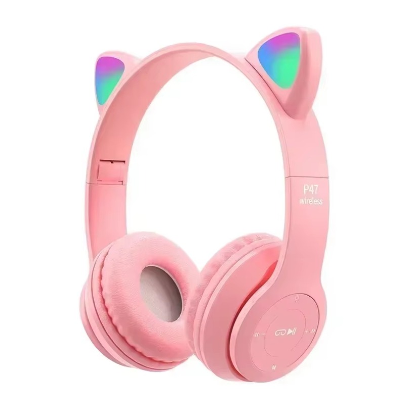 Wireless Bluetooth Earphones C - огляд і ціна Cat Ear Bluetooth Headset Led
